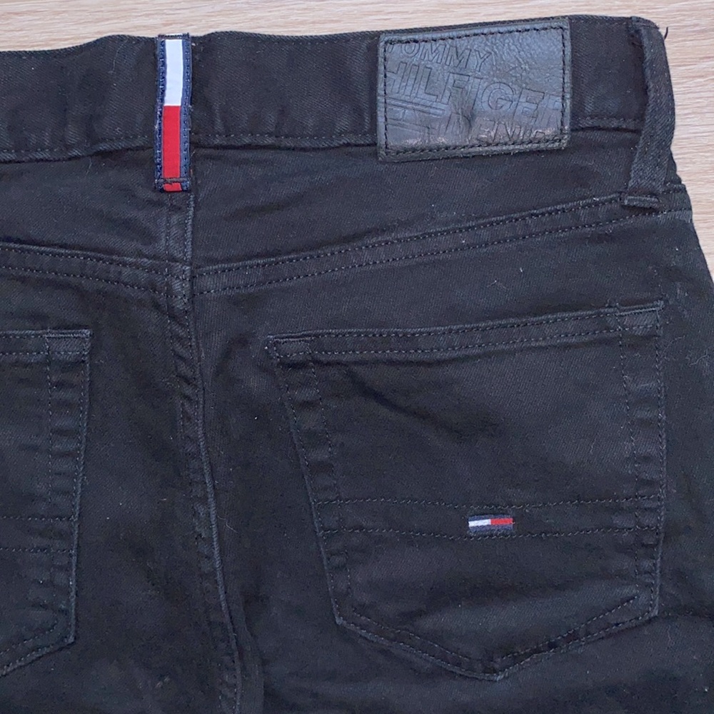 Tommy Hilfiger Black Straight Leg Denim Jeans Size 29/30